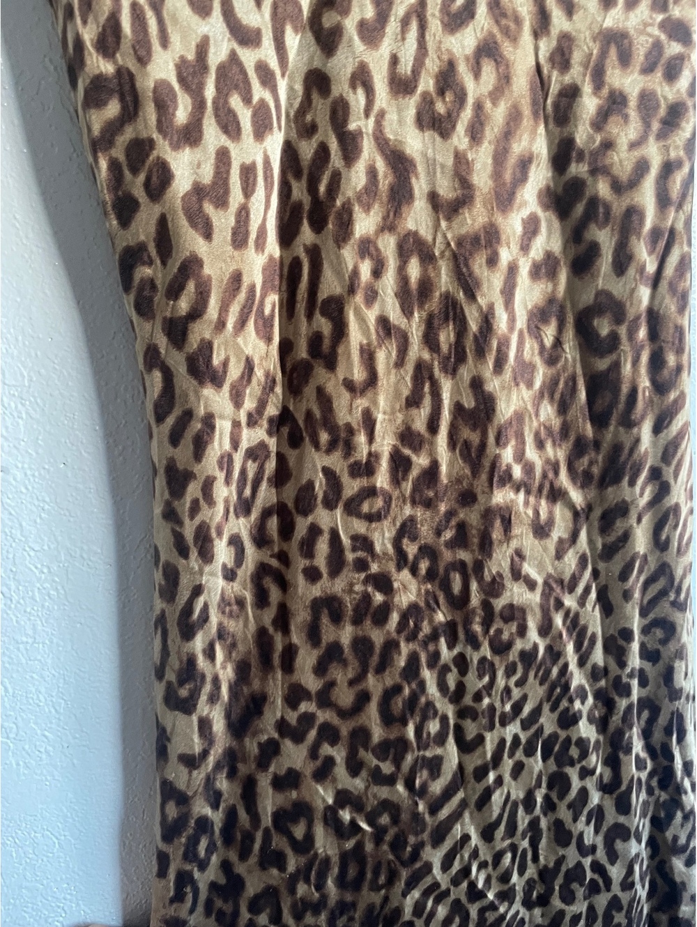 Vintage 100% silk cheetah Jones New York leopard glam sleeveless maxi dress 6 - Picture 5 of 5